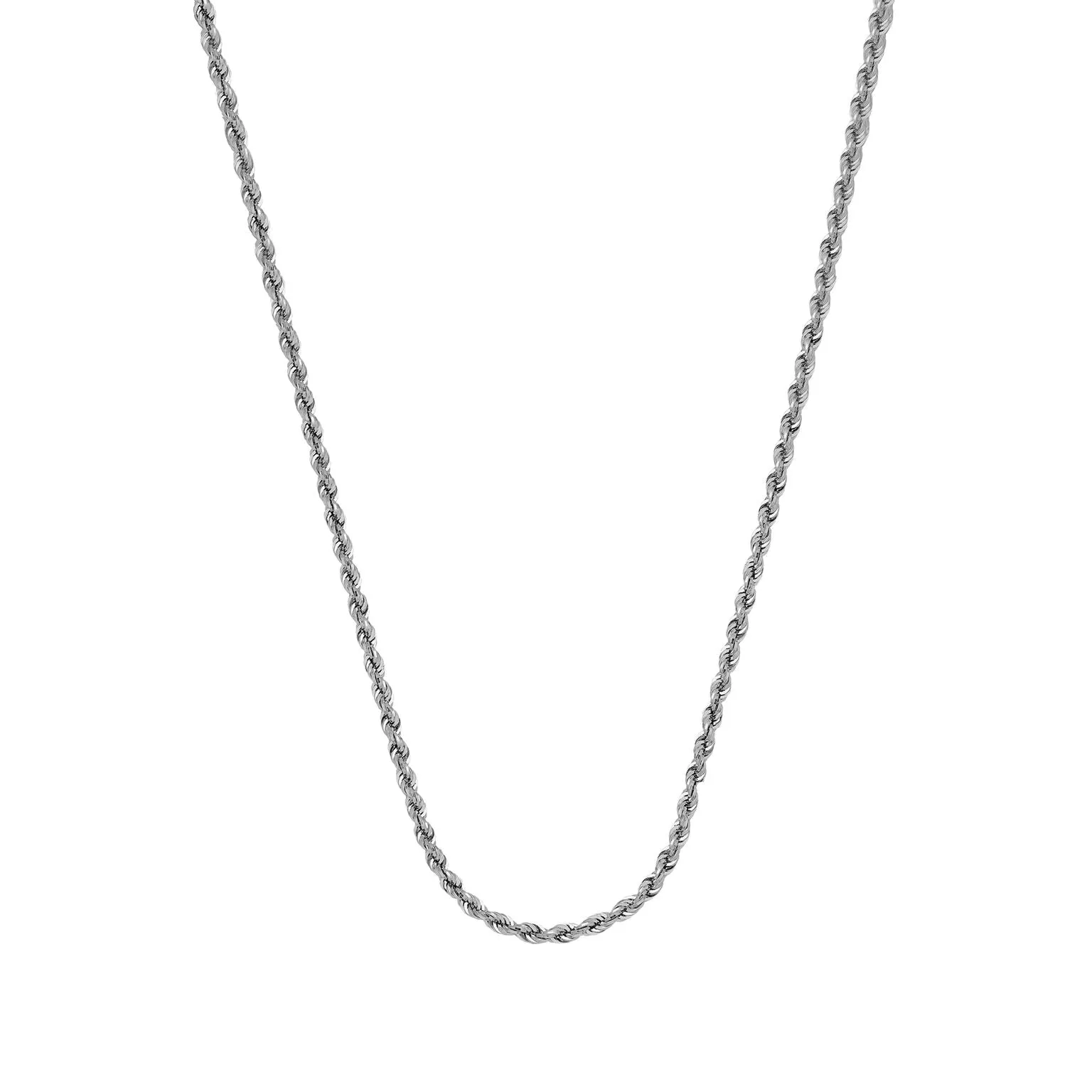 1.05mm Diamond Cut Rope Chain - 24"