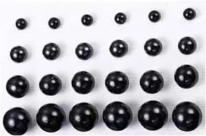12 Pairs Set Pearl Stud Earrings Minimalist Dainty Hypoallergenic Elegant Round Ball Beads Stud Earrings Set for Women5mm 8mm 10mm 12mm
