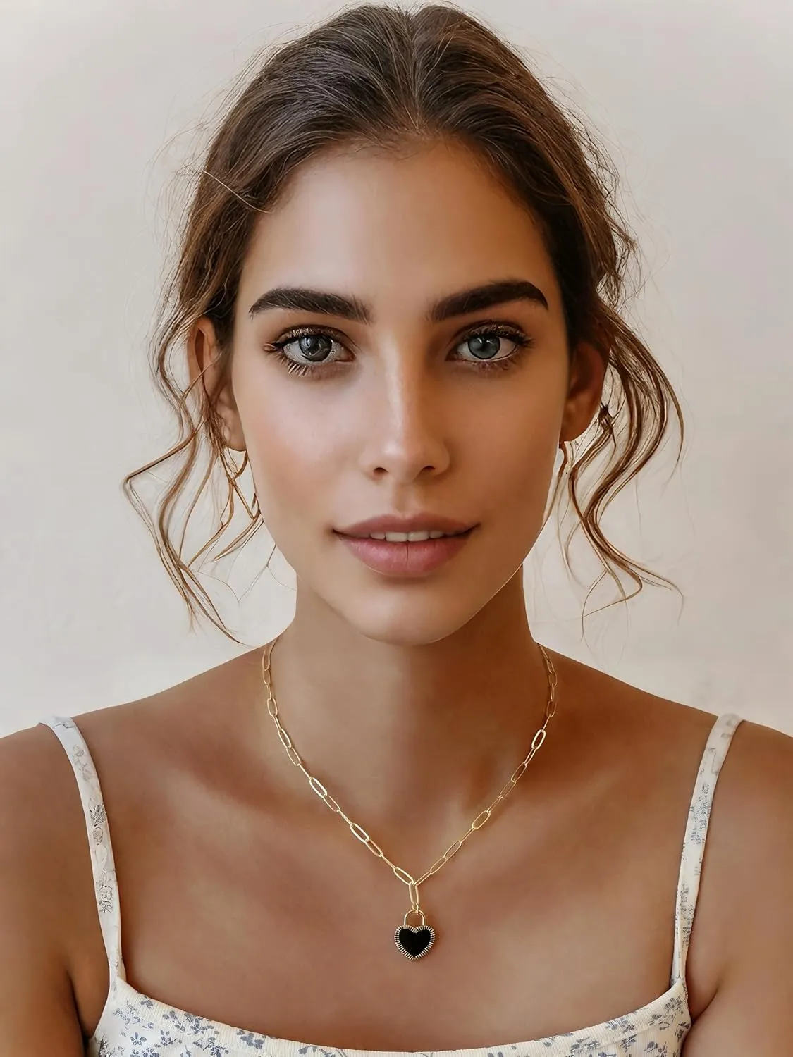 14K Gold Plated Heart Locket Necklace for Women  Elegant Minimalist Pendant with Adjustable 16"-18" Chain, Dainty Everyday Jewelry Gift for Her, Valentines Day, Birthday, Anniversary (Box Included)