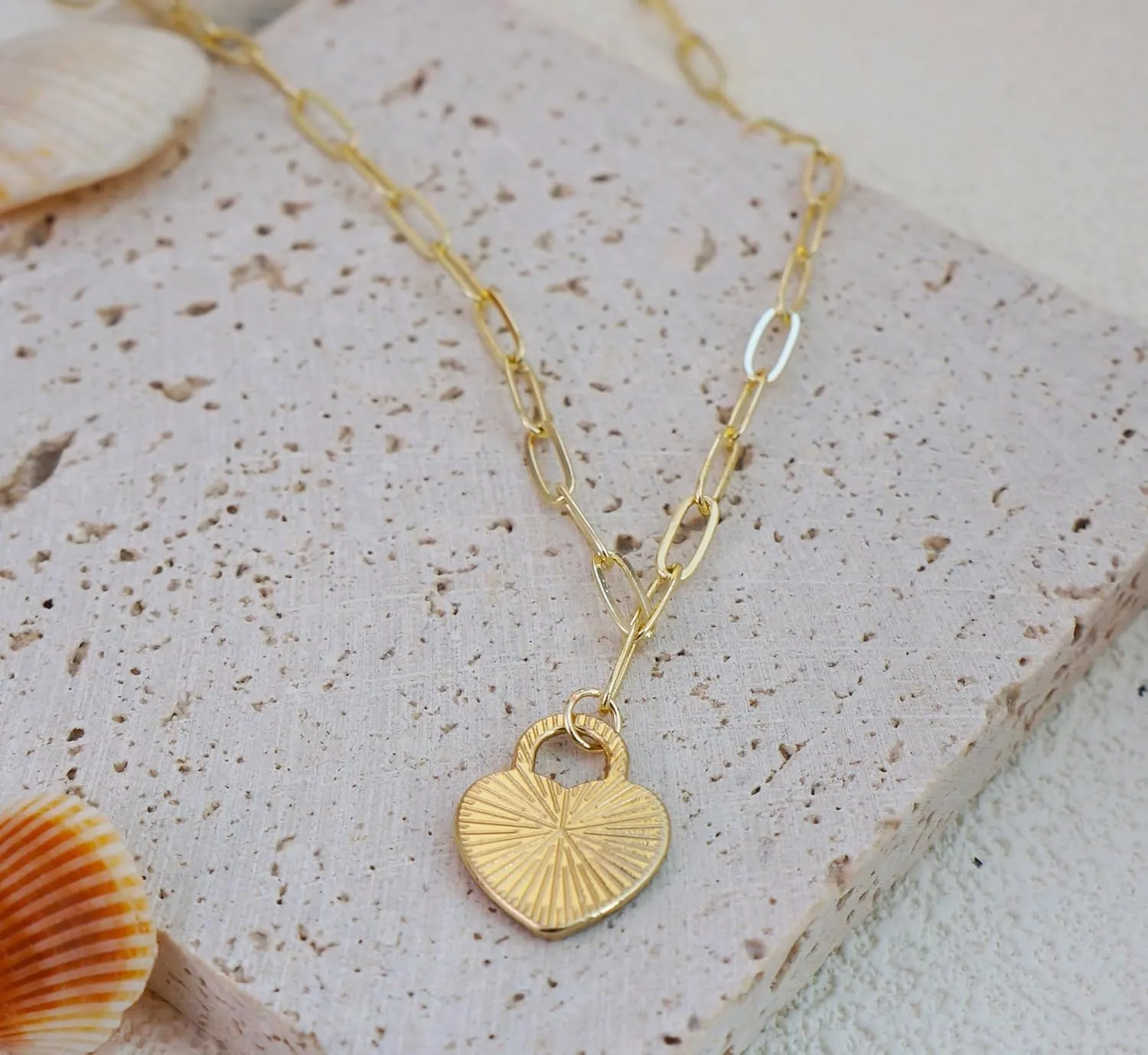 14K Gold Plated Heart Locket Necklace for Women  Elegant Minimalist Pendant with Adjustable 16"-18" Chain, Dainty Everyday Jewelry Gift for Her, Valentines Day, Birthday, Anniversary (Box Included)