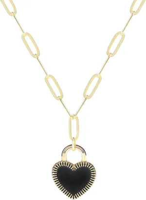 14K Gold Plated Heart Locket Necklace for Women  Elegant Minimalist Pendant with Adjustable 16"-18" Chain, Dainty Everyday Jewelry Gift for Her, Valentines Day, Birthday, Anniversary (Box Included)