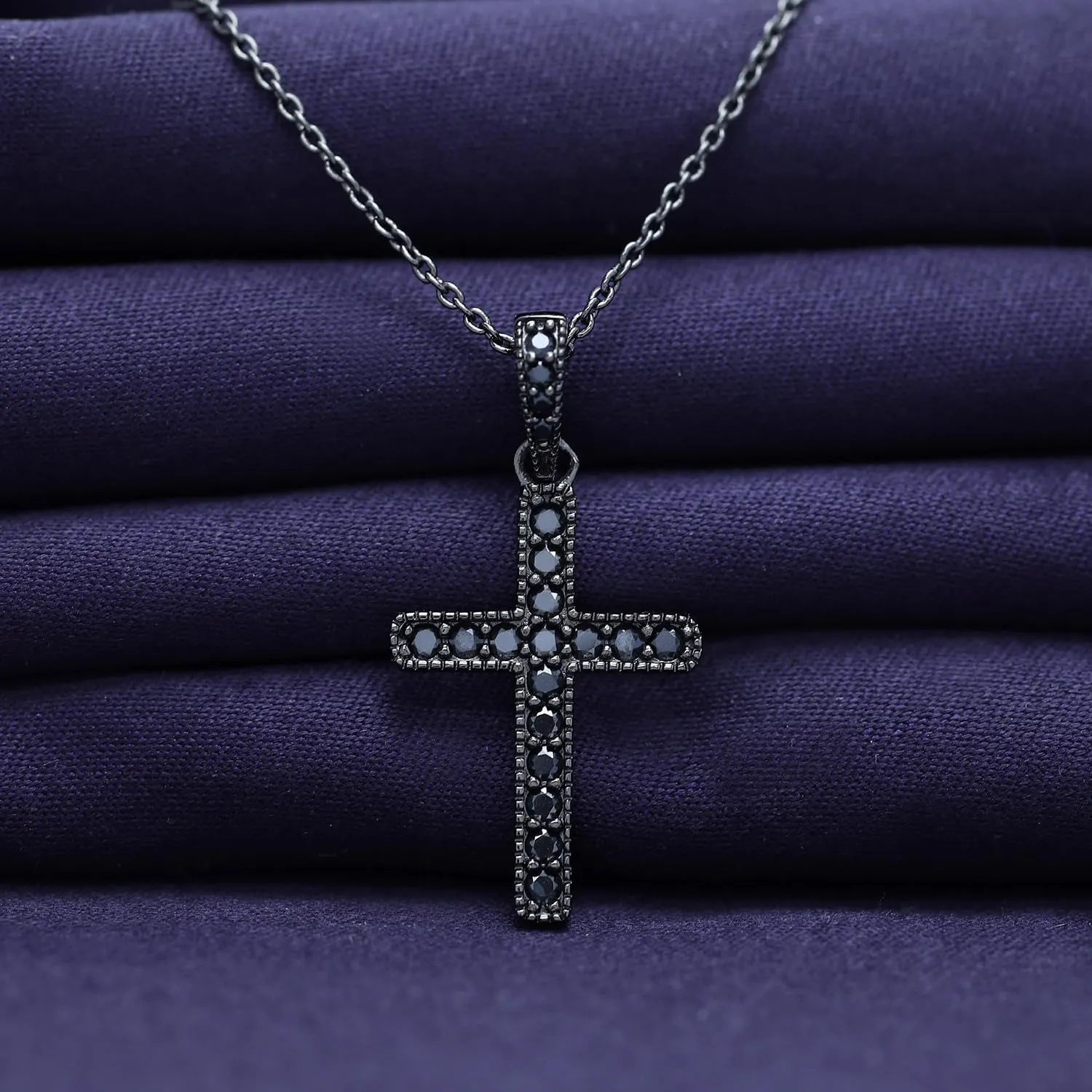 18K Gold Plated Moissanite Cross Necklace | 0.36 Ctw Moissanite Diamond Jesus Christian Religious Crucifix Pendant Necklace for Men Women | 16" 2 Adjustable Chain