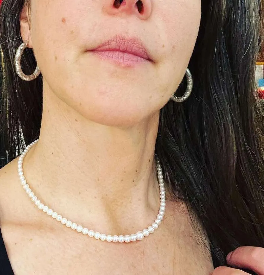 1930s Akoya Graduated Round Pearl Necklace
