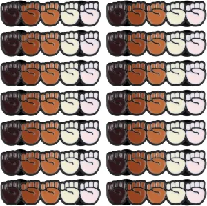 24 Pcs Enamel Pin Brooch Together Raised Fist Enamel Lapel Pin Badge Black History Month Brooch African American Resist Protest for Jackets Backpacks Bags Hats Tops
