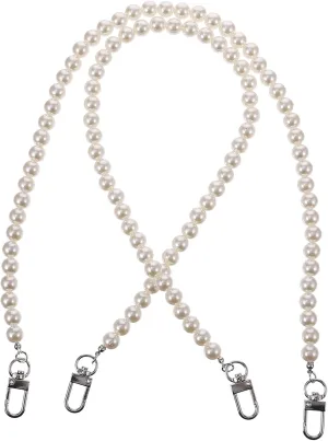 2pcs Vintage Geometric Metal Waist Chain with Imitation Pearls for Jeans, Pants, and Skirts - Stylish Accessory for Punk, Hip Hop, and Party Decoration