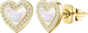 3 Pairs Shell Earrings for Women, Gold Plated Cubic Zirconia Star, Heart, Round, Hypoallergenic 316L Stainless Steel, Elegant Beach Earrings, Perfect Valentines Day, Christmas, and Mothers Day Gift