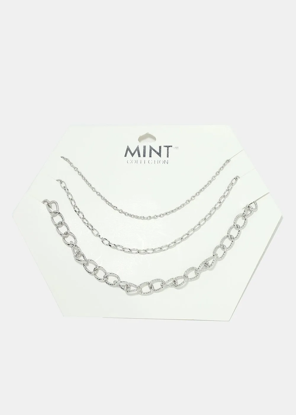 3-Piece Linked Chain Necklace Set
