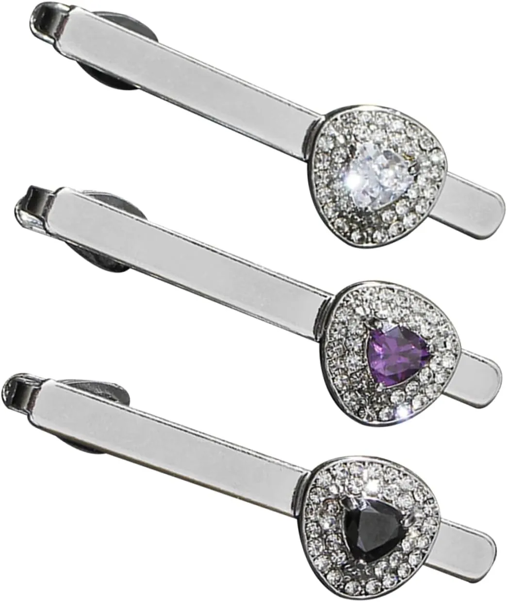 3pcs Men Tie Clips for Business Fashion Jewelry Clip Tacks for Suit Men's Accessories