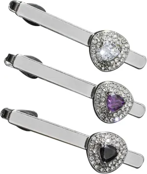 3pcs Men Tie Clips for Business Fashion Jewelry Clip Tacks for Suit Men's Accessories