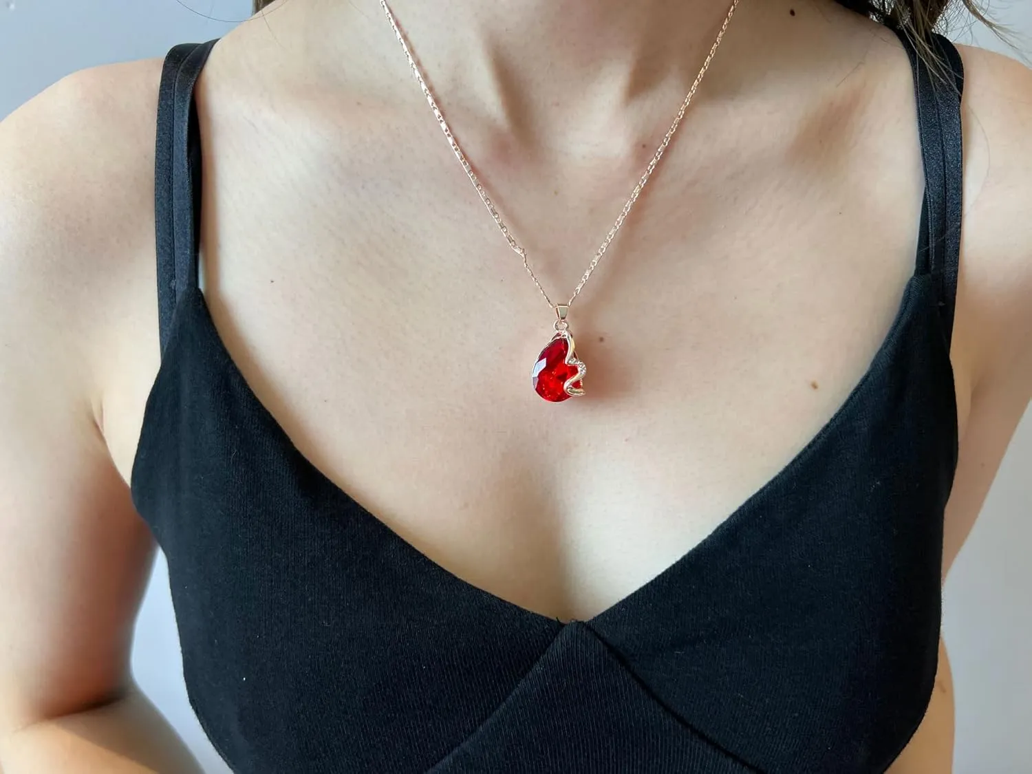 4 Pieces Elegant Shiny Starlight Crystal Rhinstone Pendant Necklace Earring Ring Jewelry Set for Women Lady Wedding Anniversary Birthday Party Gift