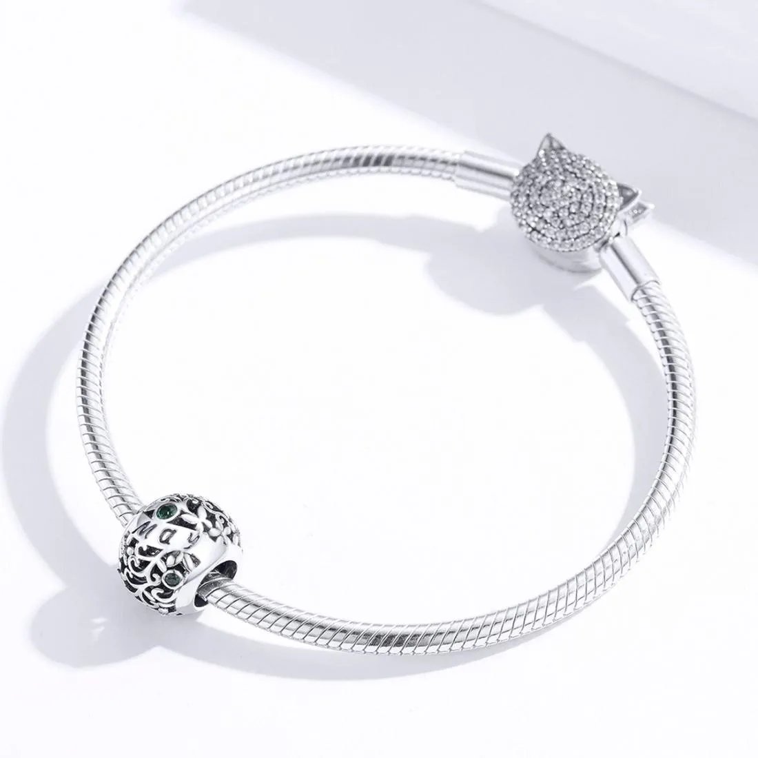 925 Sterling Silver 12 Birthstone Diy Bracelet Necklace May Style - May