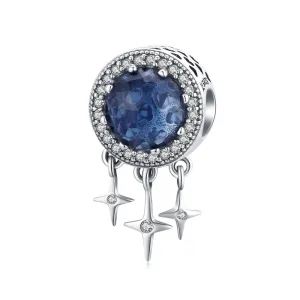 925 Sterling Silver Blue Star Fringed Beads For Diy String Accessories