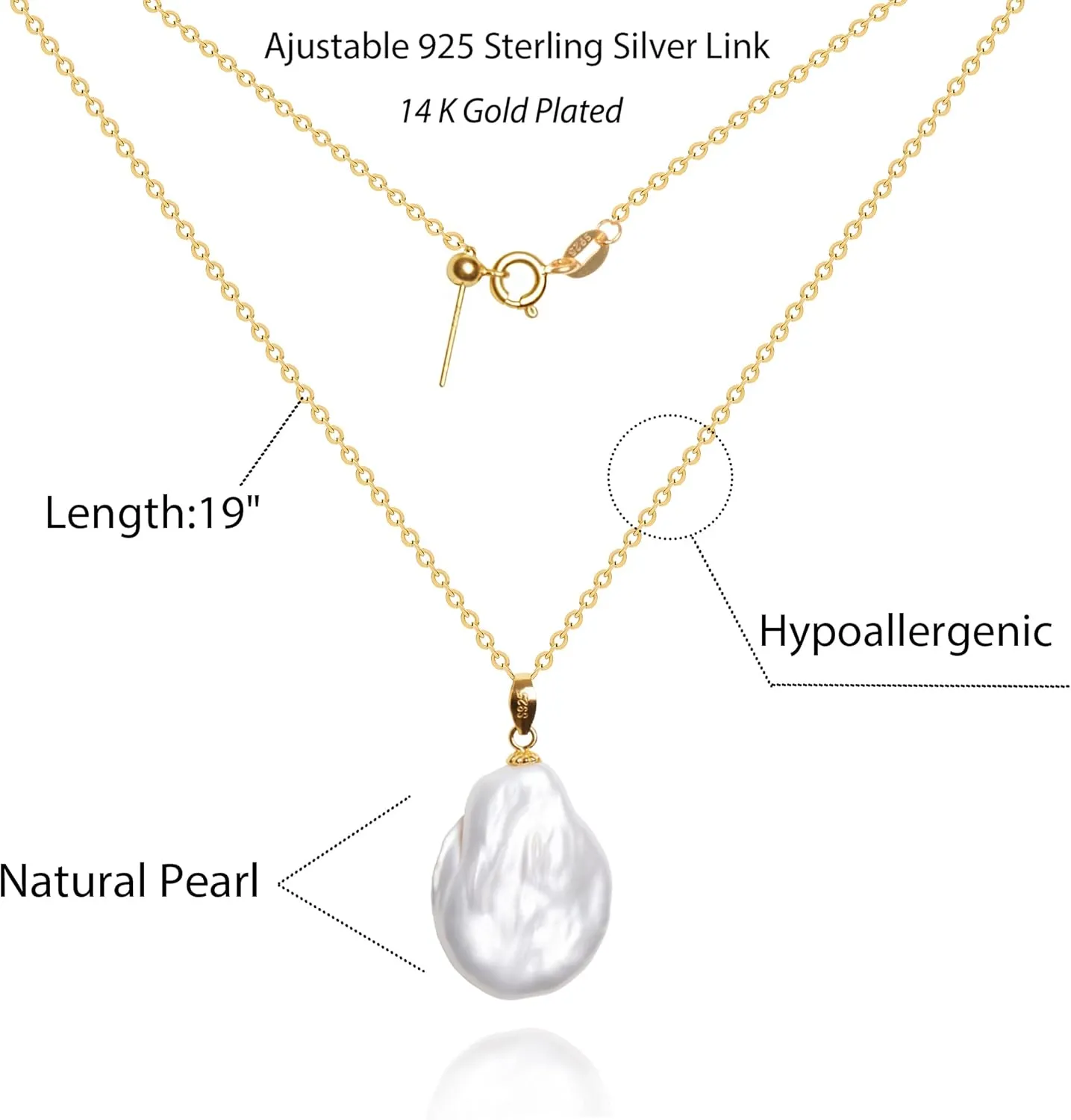 925 Sterling Silver Dainty Freshwater Cultured Pearl Choker Necklace White Genuine Real Pearl Charm Necklaces Jewelry Gifts for Her