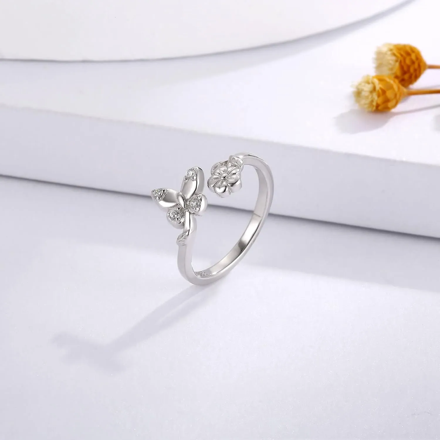 925 Sterling Silver Toe Rings for Women Boho Adjustable Mid Finger Rings Summer Vacation Ocean Beach