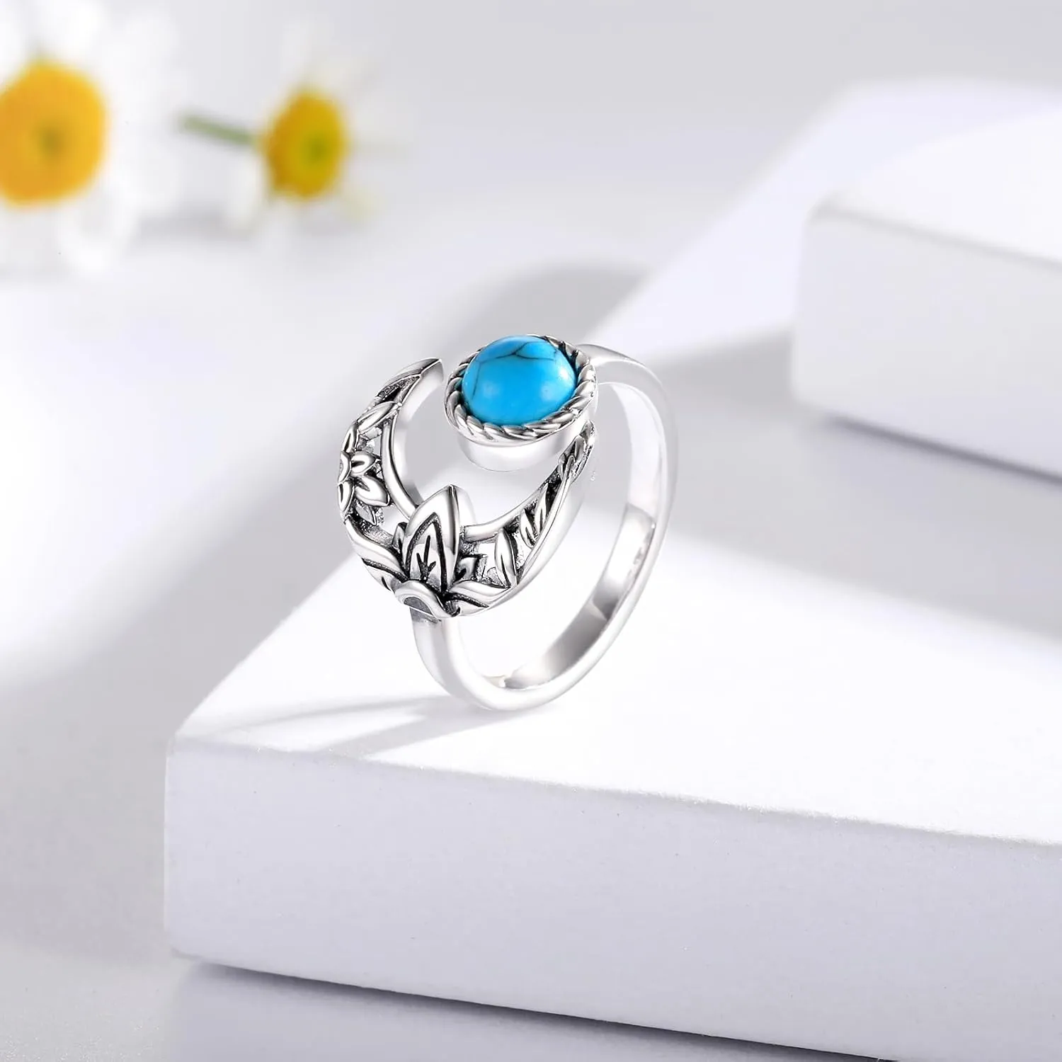925 Sterling Silver Toe Rings for Women Boho Adjustable Mid Finger Rings Summer Vacation Ocean Beach