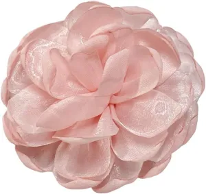 9cm Wedding Fabric Flower Brooch Pin Hair Clip for Women Men Elegant Big Camellia Rose Floral Brooches Lapel Pins Dainty Holiday Party Costume Dress Accessories Jewelry