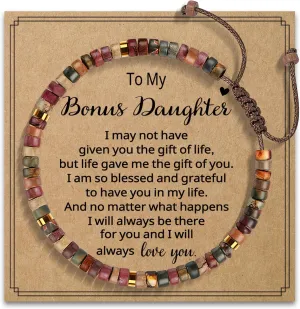 AGOT Daughter in Law Bracelets Gifts: Dear Daughter in Law Birthday Gifts from Mother in Law