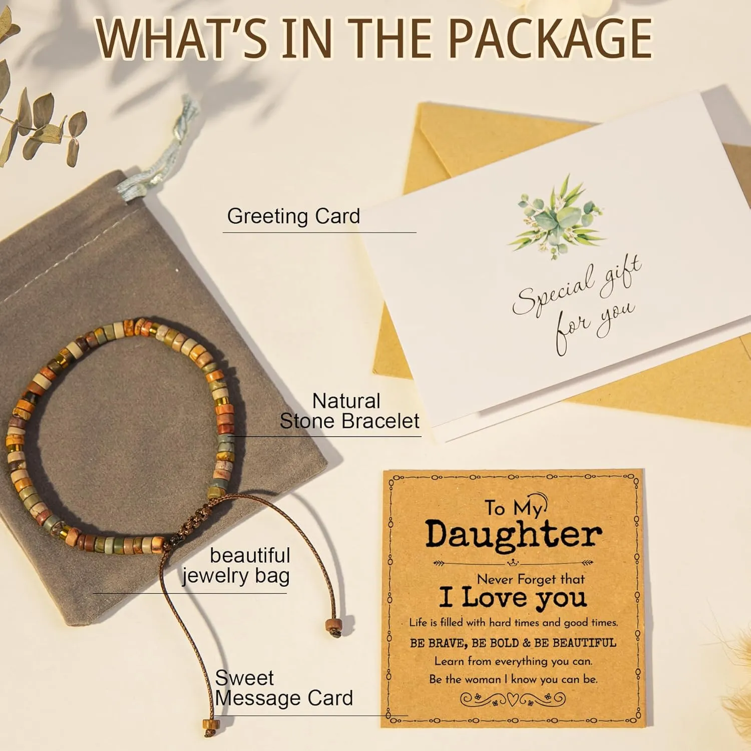 AGOT Daughter in Law Bracelets Gifts: Dear Daughter in Law Birthday Gifts from Mother in Law