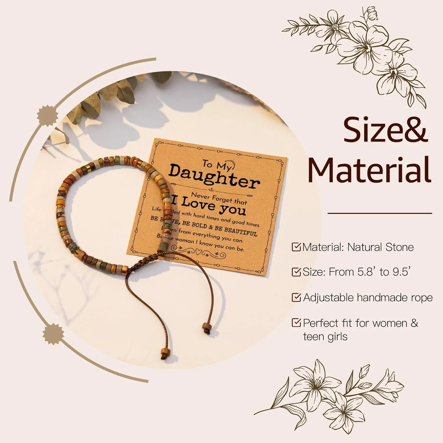 AGOT Daughter in Law Bracelets Gifts: Dear Daughter in Law Birthday Gifts from Mother in Law