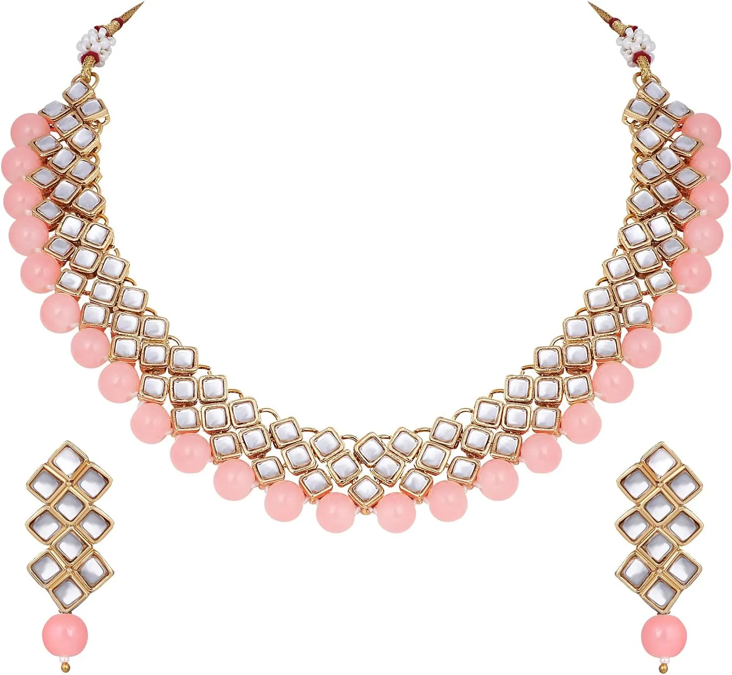 Aheli Indian Wedding Party Wear Necklace Earring Set Bollywood Stylish Ethnic Traditional Jewelry Gift for Women