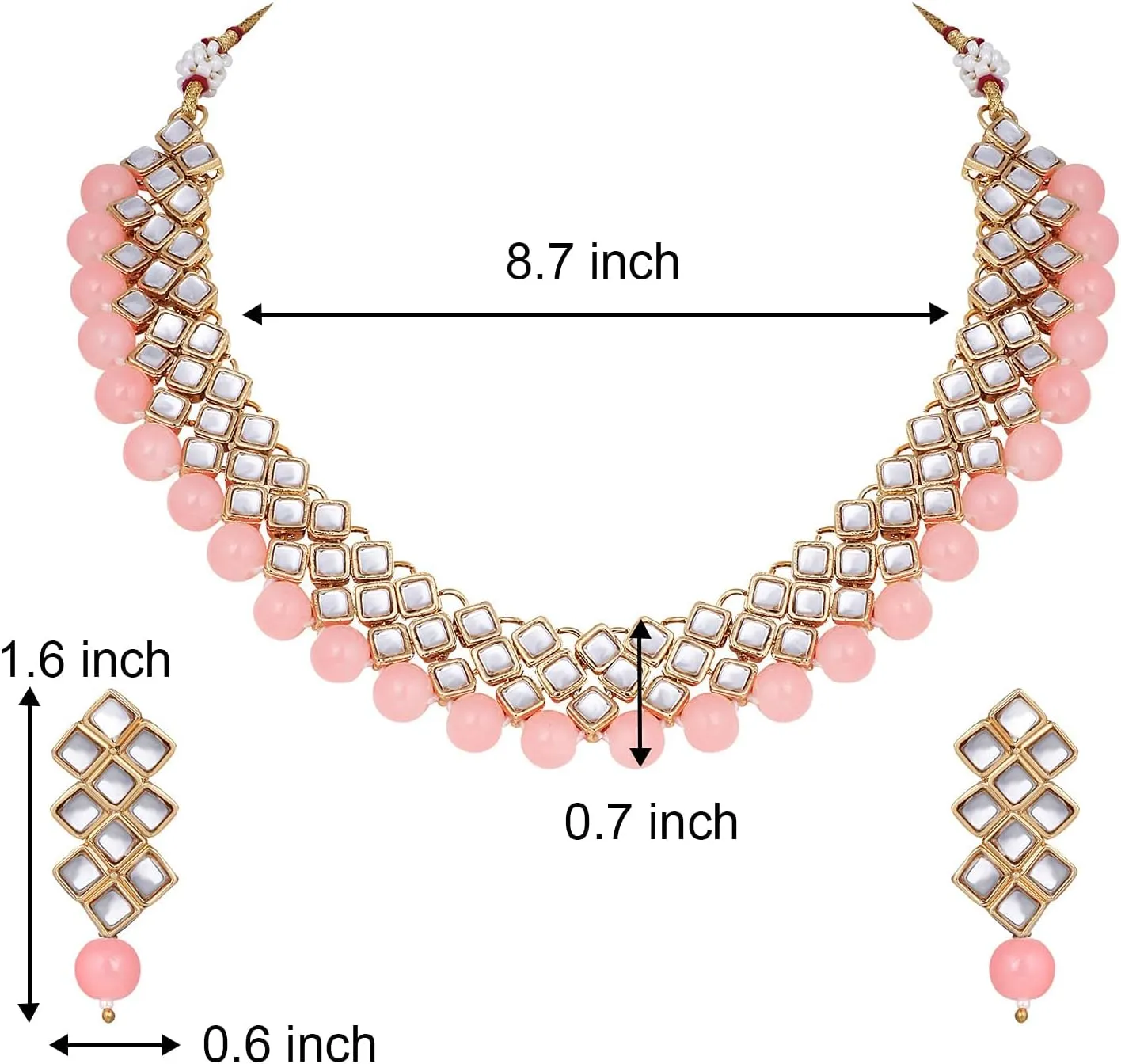 Aheli Indian Wedding Party Wear Necklace Earring Set Bollywood Stylish Ethnic Traditional Jewelry Gift for Women