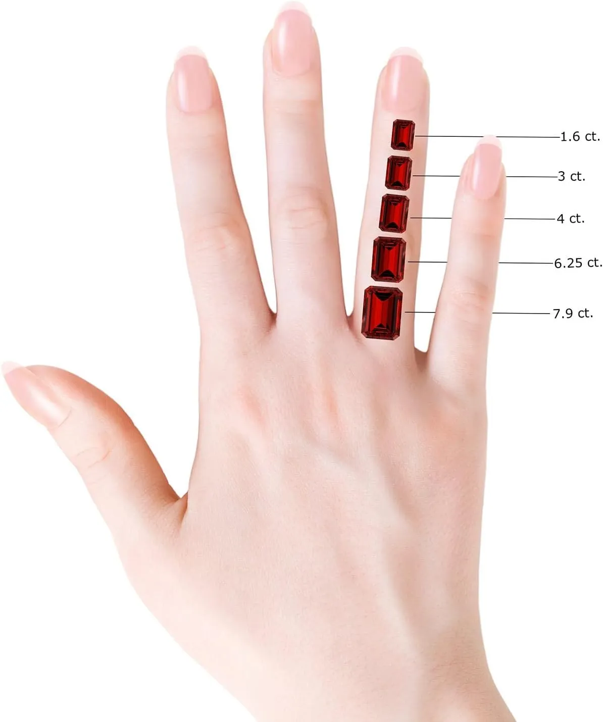 Angara Lab Grown Emerald cut Ruby Pendant with Floral Bale in Silver / 14K Solid Gold/Platinum | July Birthstone, Birthday, Engagement, Anniversary, Wedding Jewelry Gift for Women