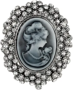 Animal Brooch for Women Men Rhinestone Crystal Brooch Pins Silver Plated (Valentines Day Gift)