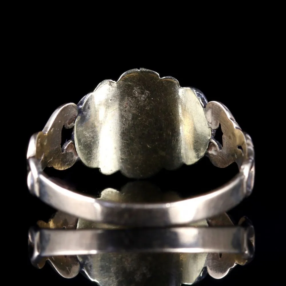 Antique Georgian Ring Pearl 18Ct Gold Circa 1800