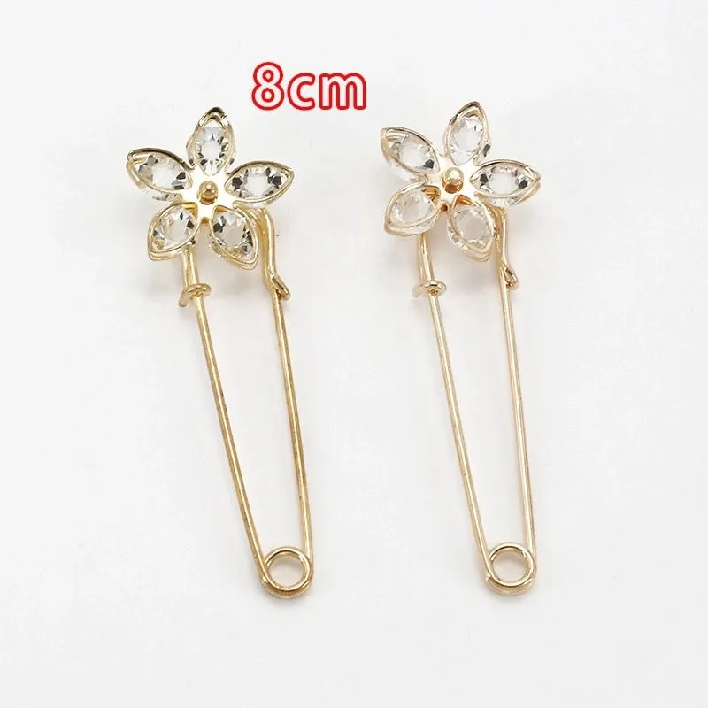 Basic Modern Style Classic Style Pin U Shape Alloy Rhinestone Women's Pin Charge Belt Buckle Brooches