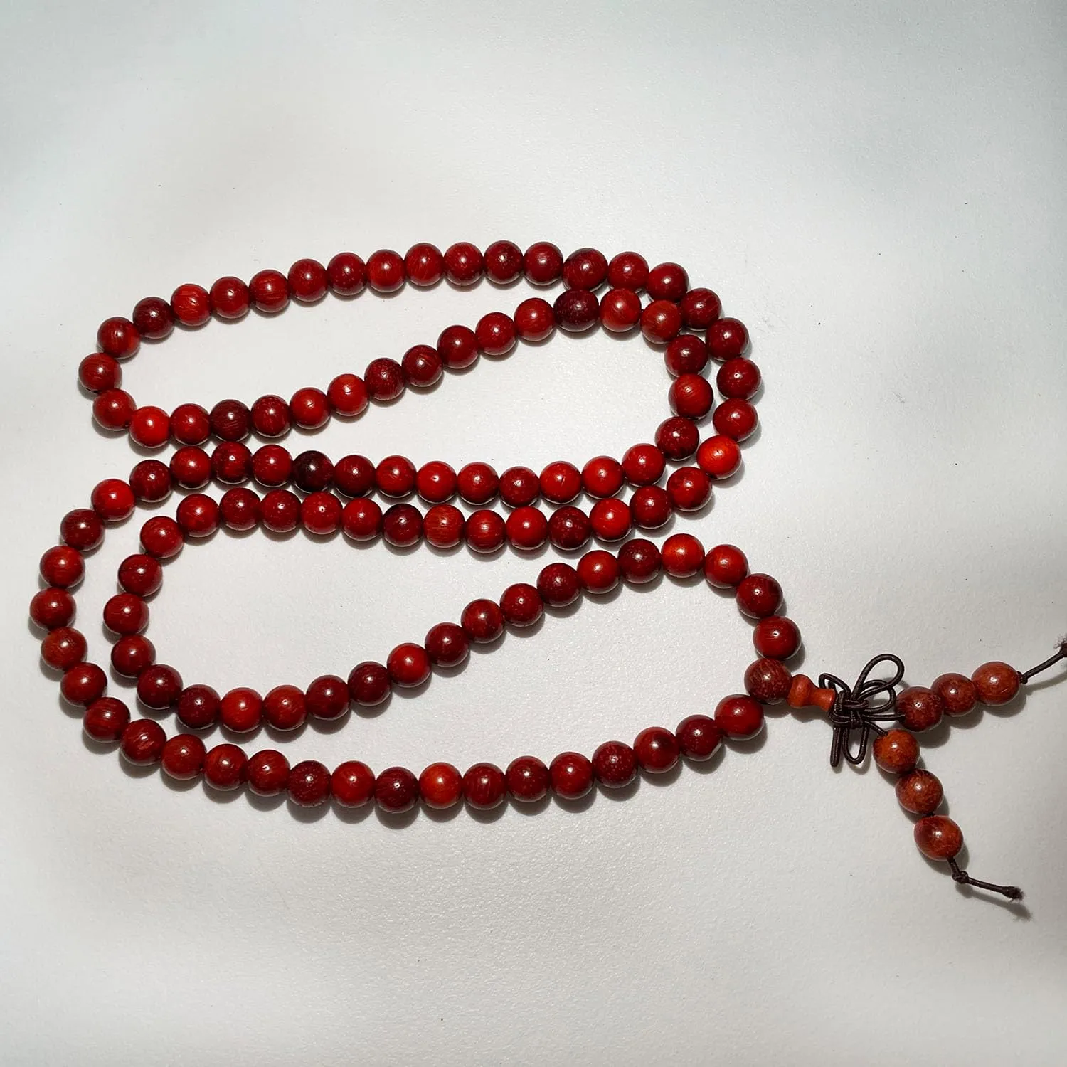Bead Bracelets for Men and Women Unisex Buddhist Mala Bracelet Natural Wood Beaded Tibetan Prayer Buddha Bead for Meditation 8mm 108 Beads