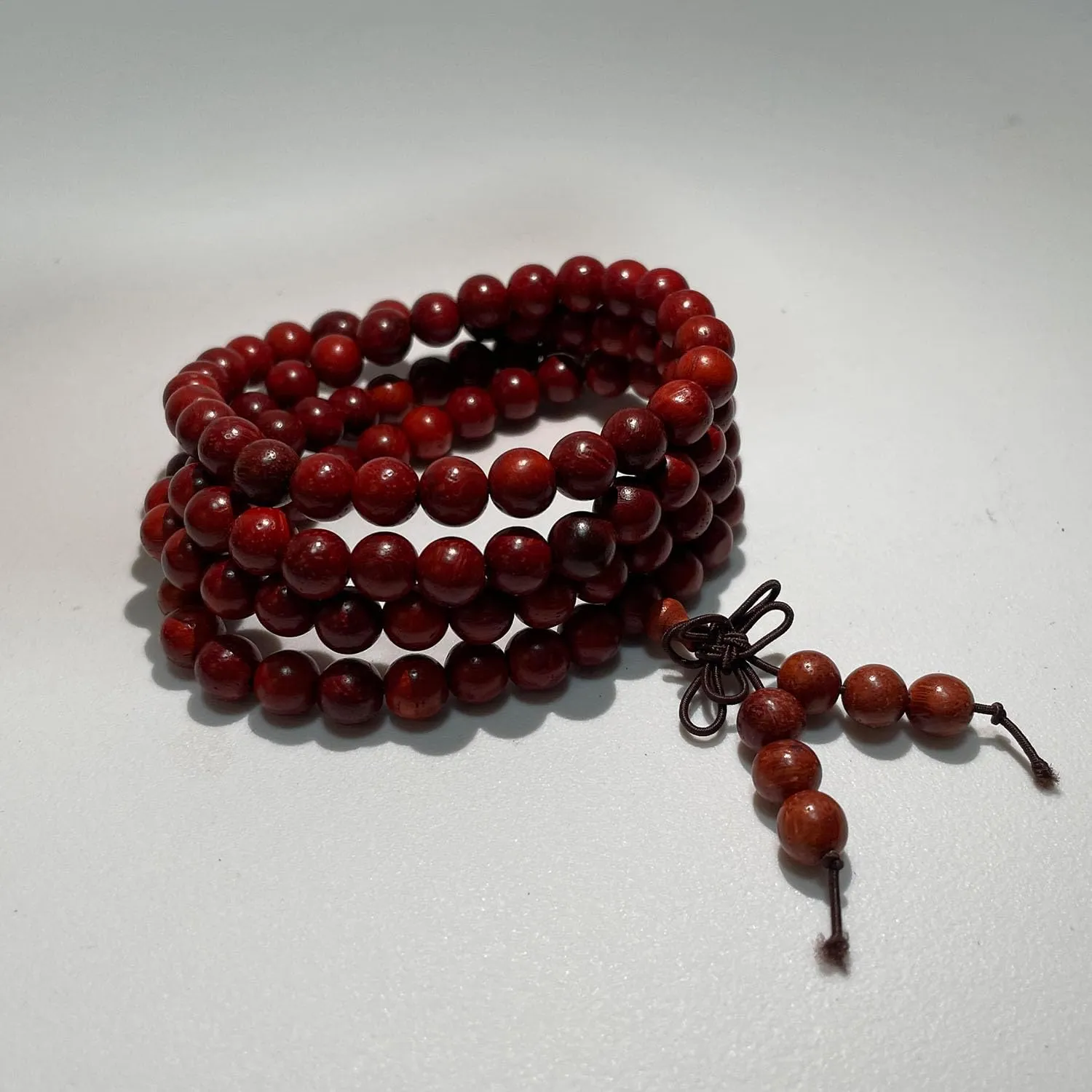 Bead Bracelets for Men and Women Unisex Buddhist Mala Bracelet Natural Wood Beaded Tibetan Prayer Buddha Bead for Meditation 8mm 108 Beads