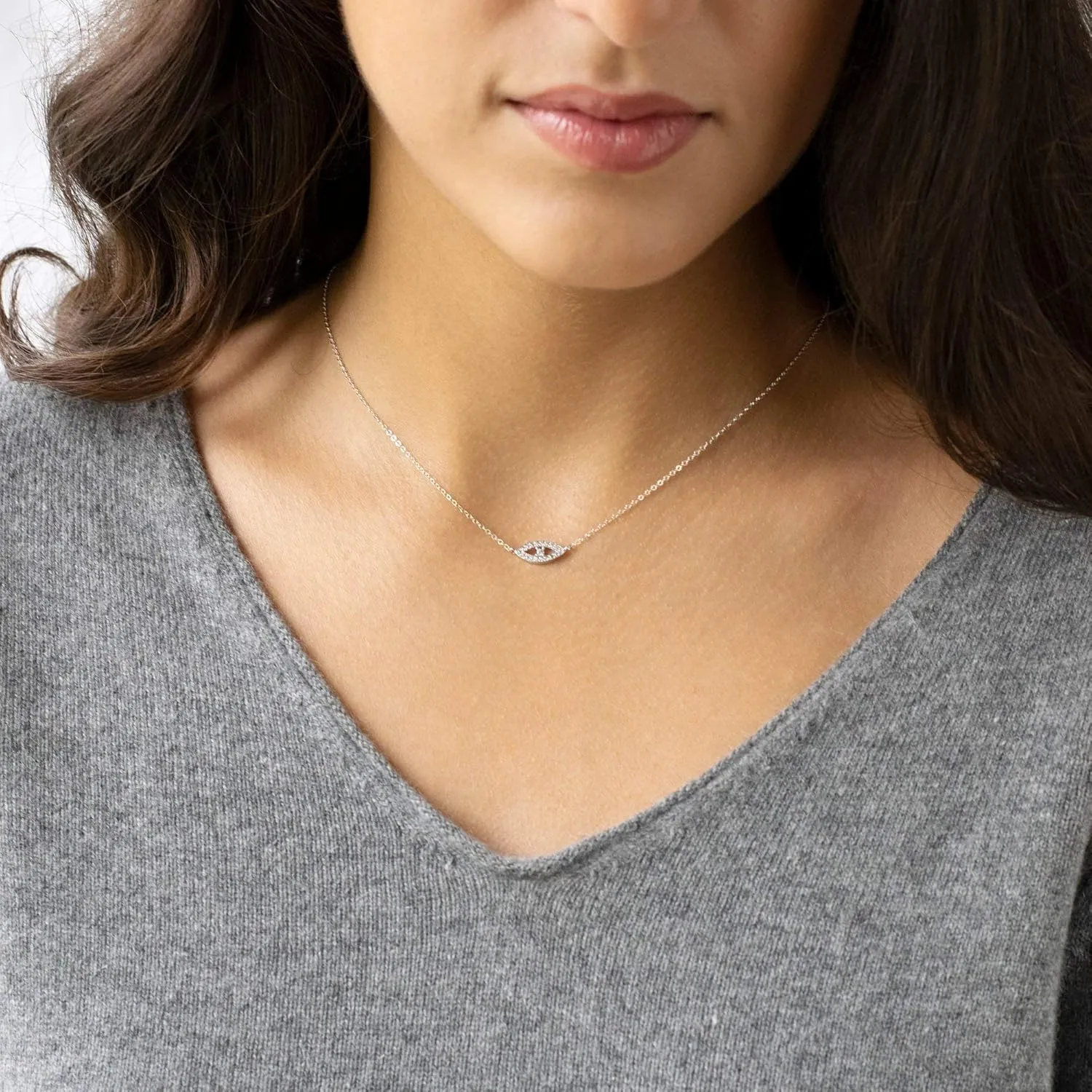 BENEIGE Gold Necklace for Women 14K Gold Plated Evil Eye Necklace Trendy Gold Pendant Necklace Jewelry For Women