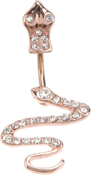 BESPORTBLE 1pc Snake Zircon Navel Pendant Jewelry for Button Ring Stylish Navel Ornament with Snake Design Comfortable and Durable Belly Piercing Accessory