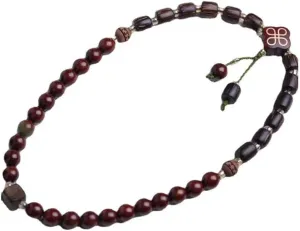 Buddhist prayer beads,Mala beads, 8Mm Double Layer Wooden Bead Bracelet Delicate Buddhist Prayer Bead Bracelet for Yoga Meditation Chanting