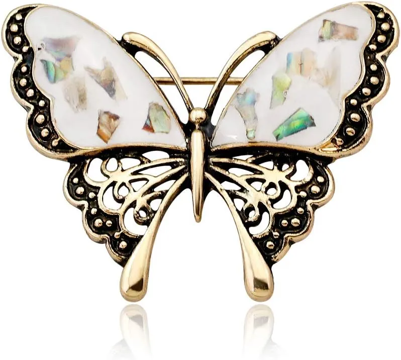 Butterfly Brooch pins Women Enamel Insect Pin Lapel Pin Safety Pin