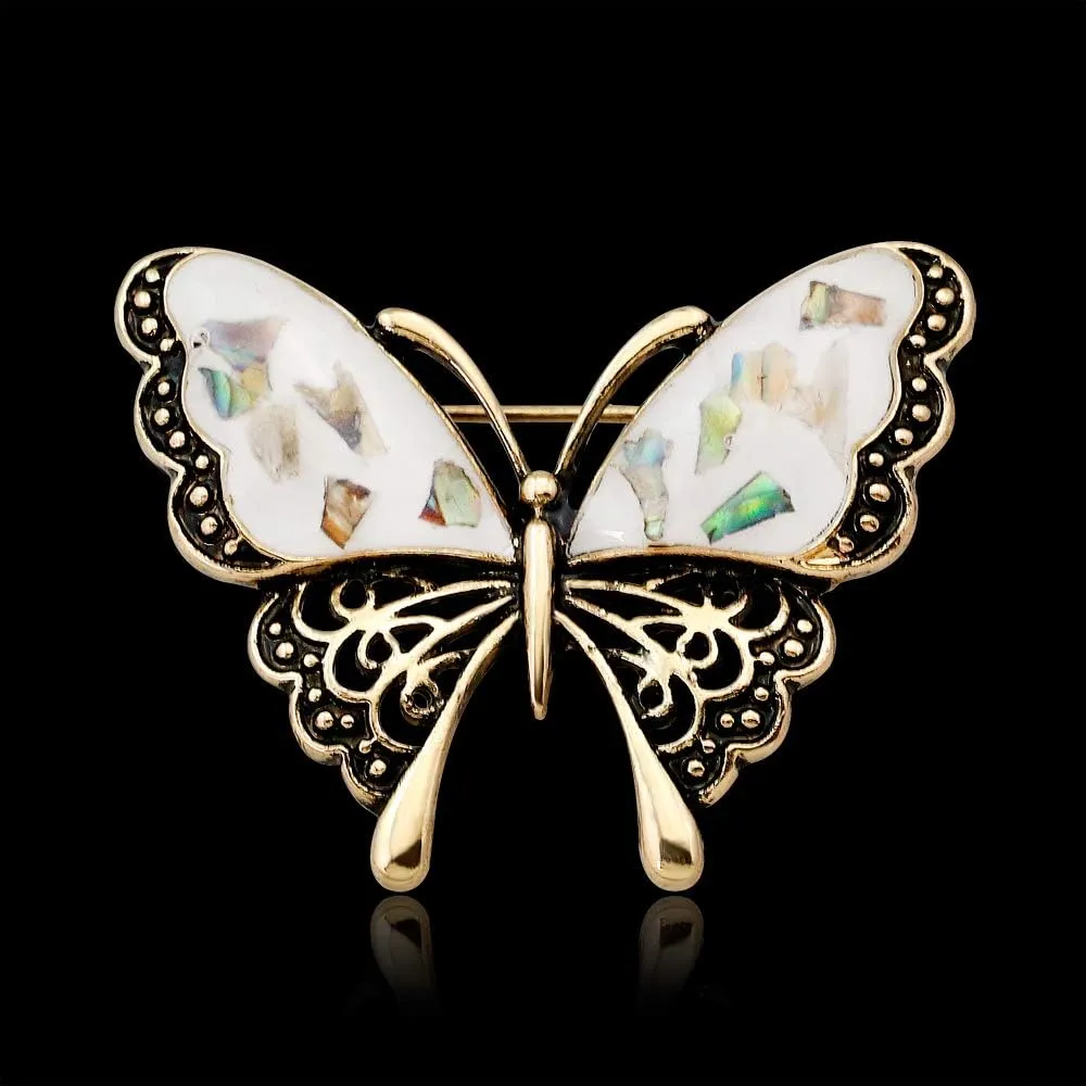 Butterfly Brooch pins Women Enamel Insect Pin Lapel Pin Safety Pin