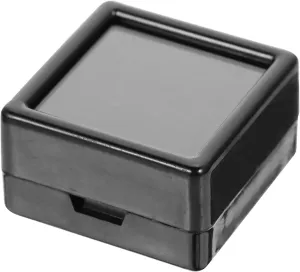 Cabilock 20pcs Acrylic Ring Box Romantic Case with Flip-lid Sponge Jewelry Organizer for Proposals Weddings Anniversaries Compact and Stylish Storage