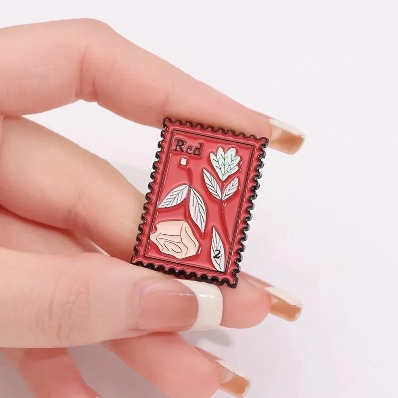Cartoon Style Modern Style Classic Style Pin Square Leaves Flower Alloy Plating Unisex Brooches