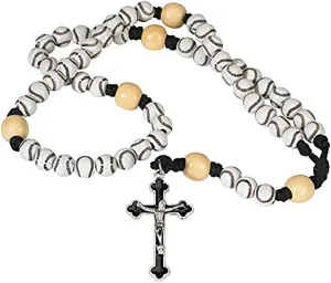 CB Athlete Protection Baseball Softball Sports Catholic Athlete Rosary, 20 Inch