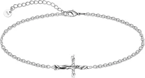 CHIC & ARTSY Opal Bracelet 925 Sterling Silver Synthetic Opal Bracelet Opal Butterfly, Stethoscope, Evil Eye, Cross, Bar, Infinity Bracelet for Women Adjustable Sister Friendship Bracelets Christmas Jewelry