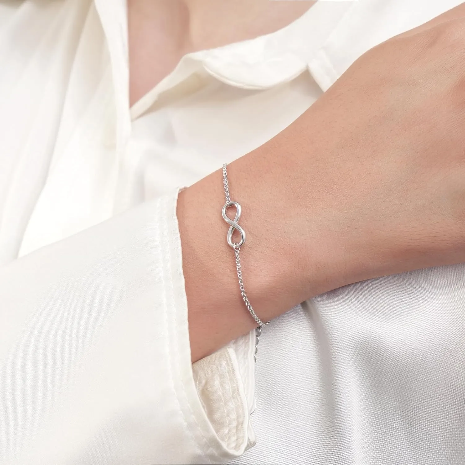 CHIC & ARTSY Opal Bracelet 925 Sterling Silver Synthetic Opal Bracelet Opal Butterfly, Stethoscope, Evil Eye, Cross, Bar, Infinity Bracelet for Women Adjustable Sister Friendship Bracelets Christmas Jewelry