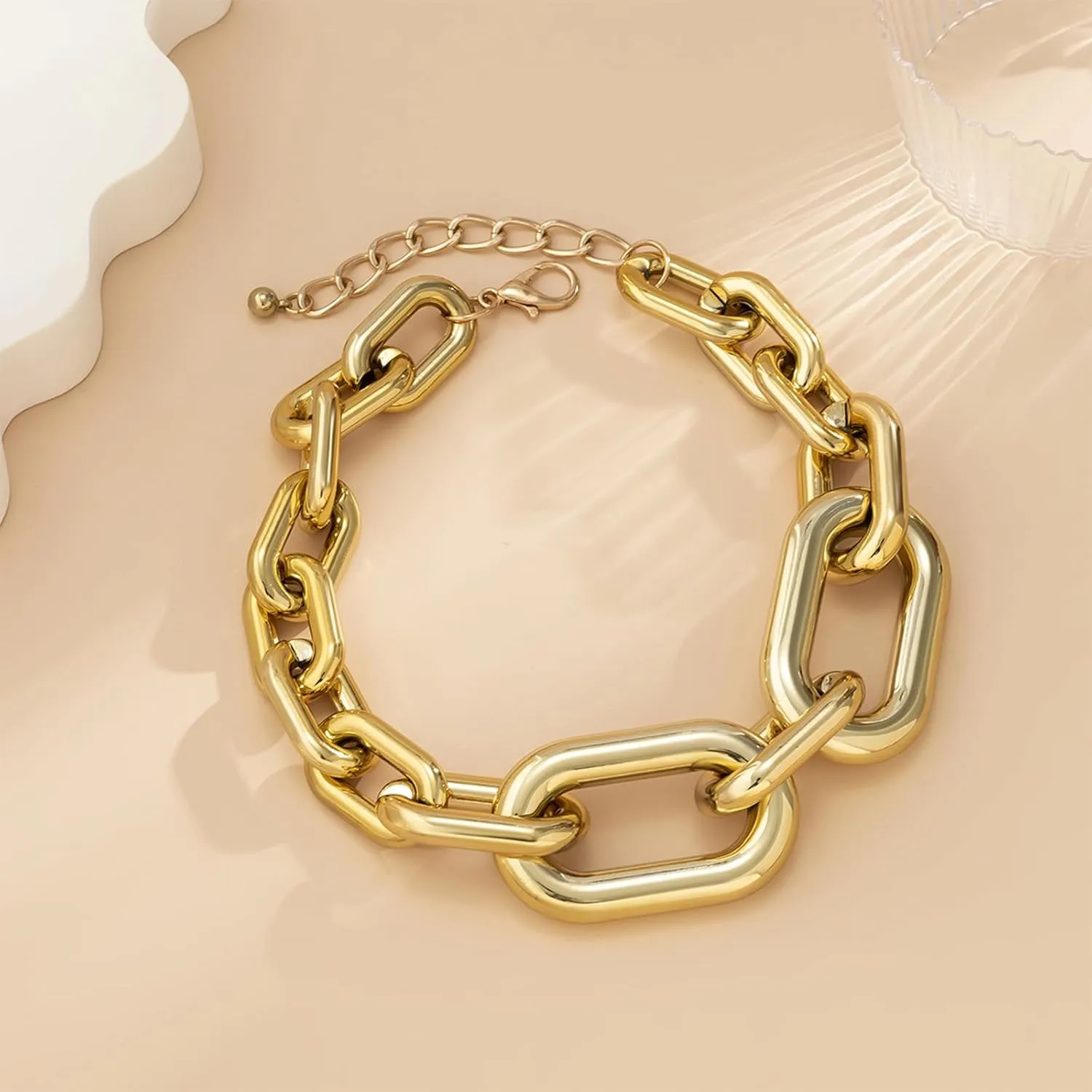 choice of all Chunky Gold Necklace Choker Necklace for Women Statement Necklace Gold Chain Necklace Layered Stack Necklace Christmas Gifts Stocking Stuffers