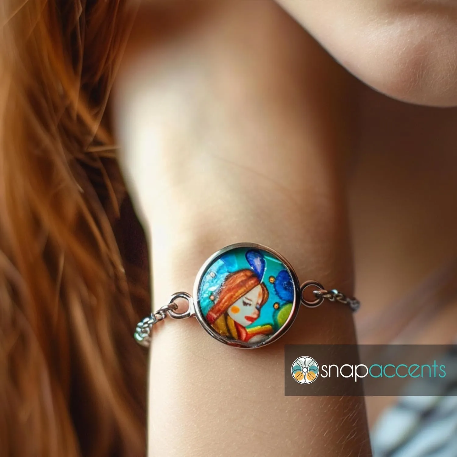 Choose a Color | Snap Jewelry Leather Ginger Charm Bracelet Double Braided Adjustable Band Fits 18MM 20MM Customizable Buttons