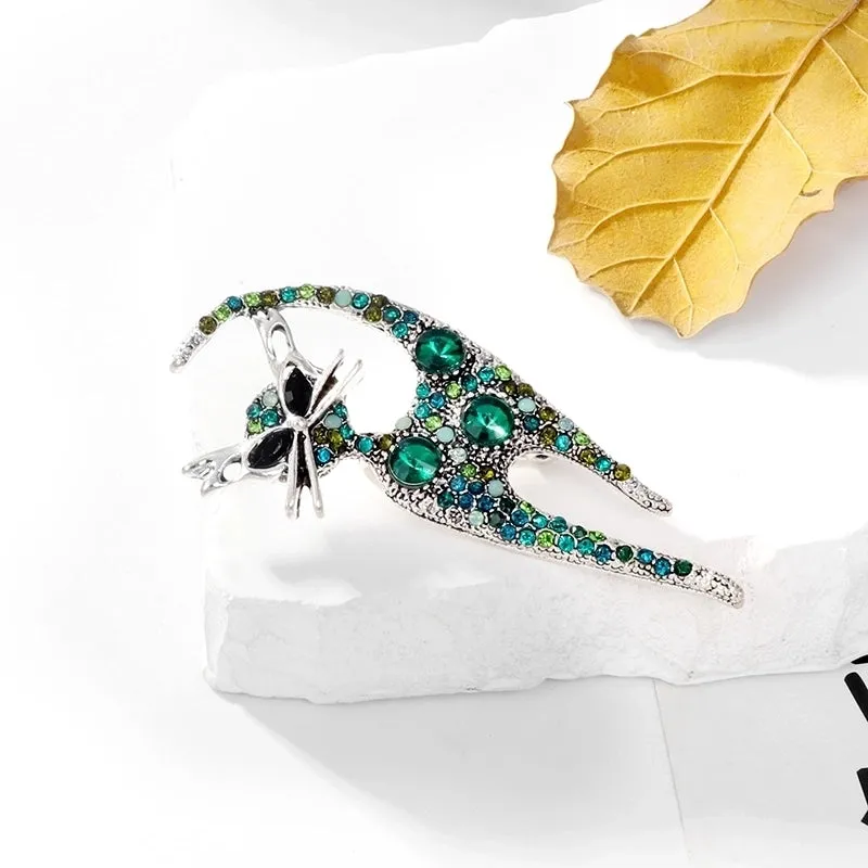 Classic Style Cat Alloy Inlay Rhinestones Women's Brooches