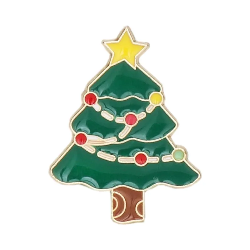 Classic Style Pin Santa Claus Alloy Enamel Unisex Brooches