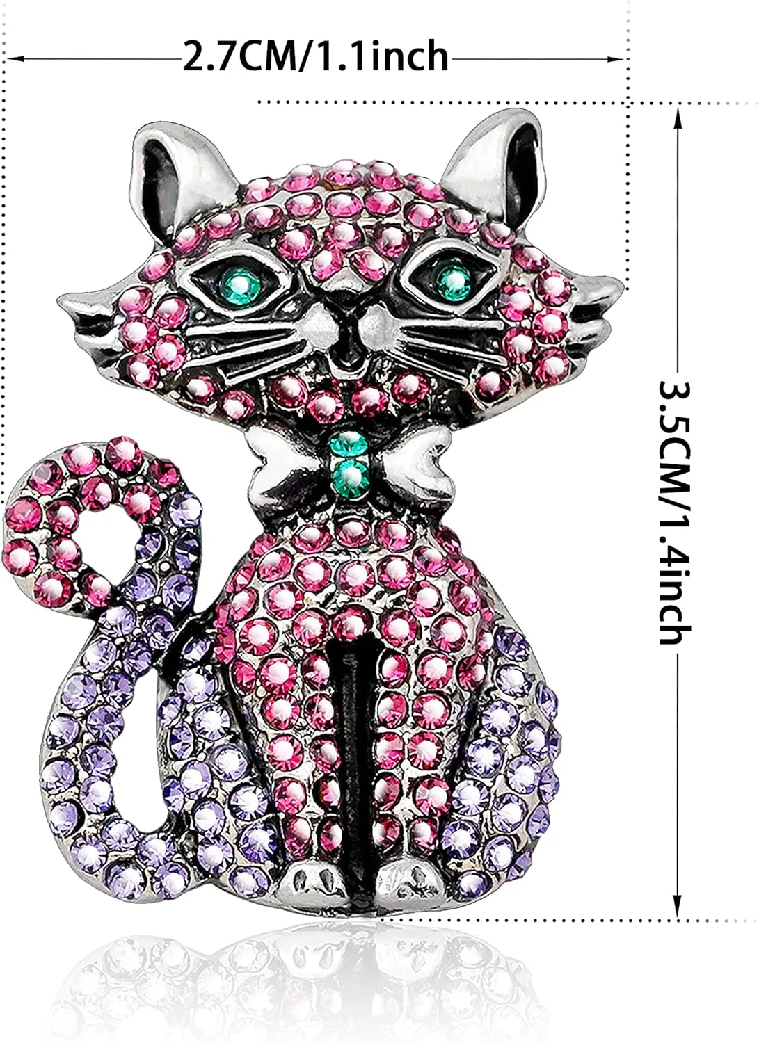 Classical Teddy Bear Rhinestones Bowknot Brooches Cute Animal Cat Enamel Squirrel Pin Corsage Scarf Clips