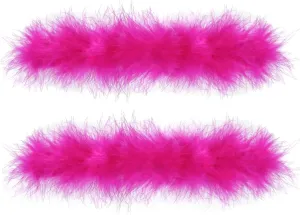 Cooluckday 2Pcs Women's Feather Slap Bracelets Watch Patting Circle Slap Ring Wrist Decoration Cuff Sleeves Slap Bangle