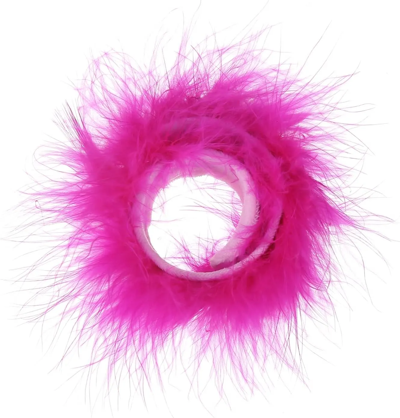 Cooluckday 2Pcs Women's Feather Slap Bracelets Watch Patting Circle Slap Ring Wrist Decoration Cuff Sleeves Slap Bangle