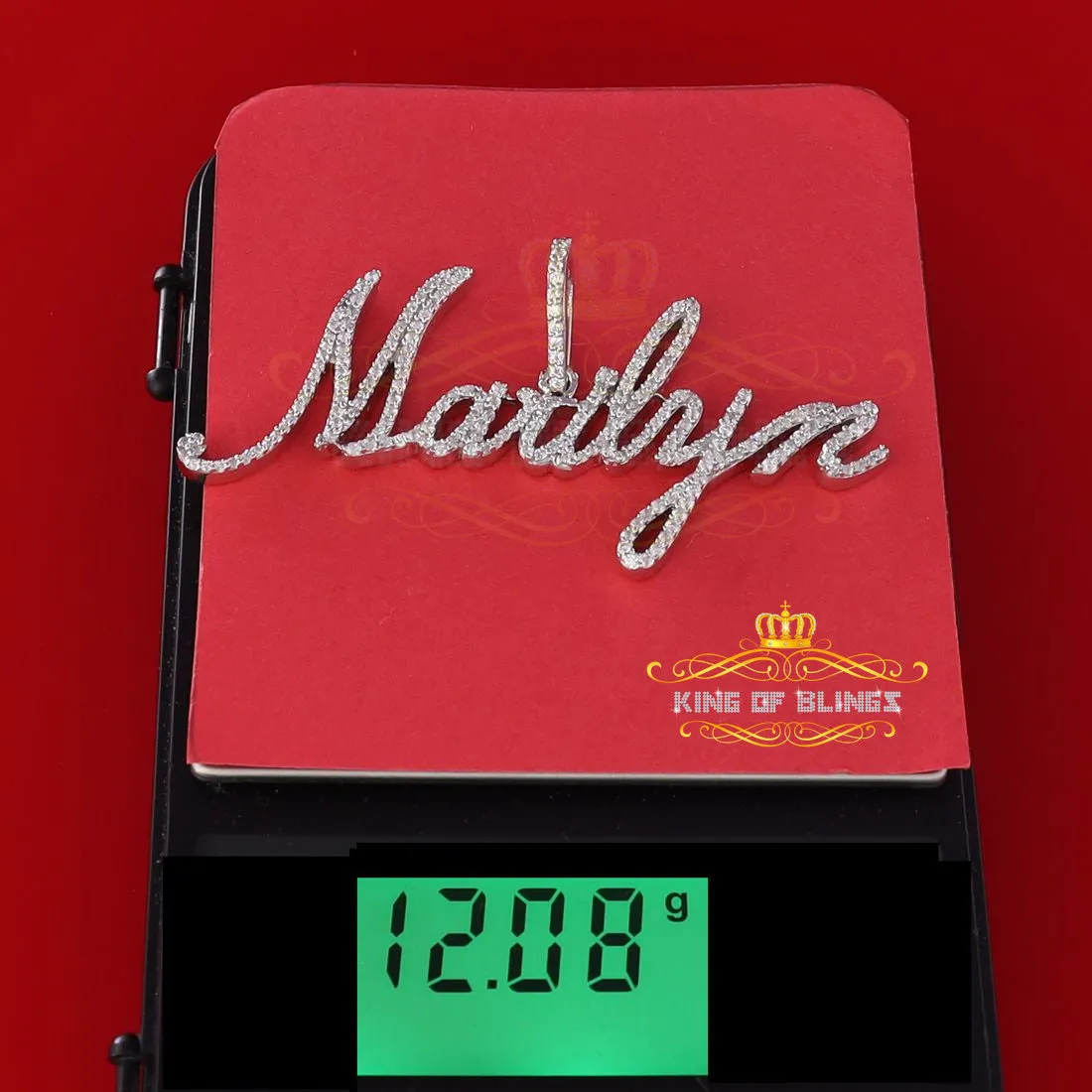 Create Your Own Custom Design in 925 Sterling Silver 2.50inch MARILYN Necklace with Cubic Zirconia