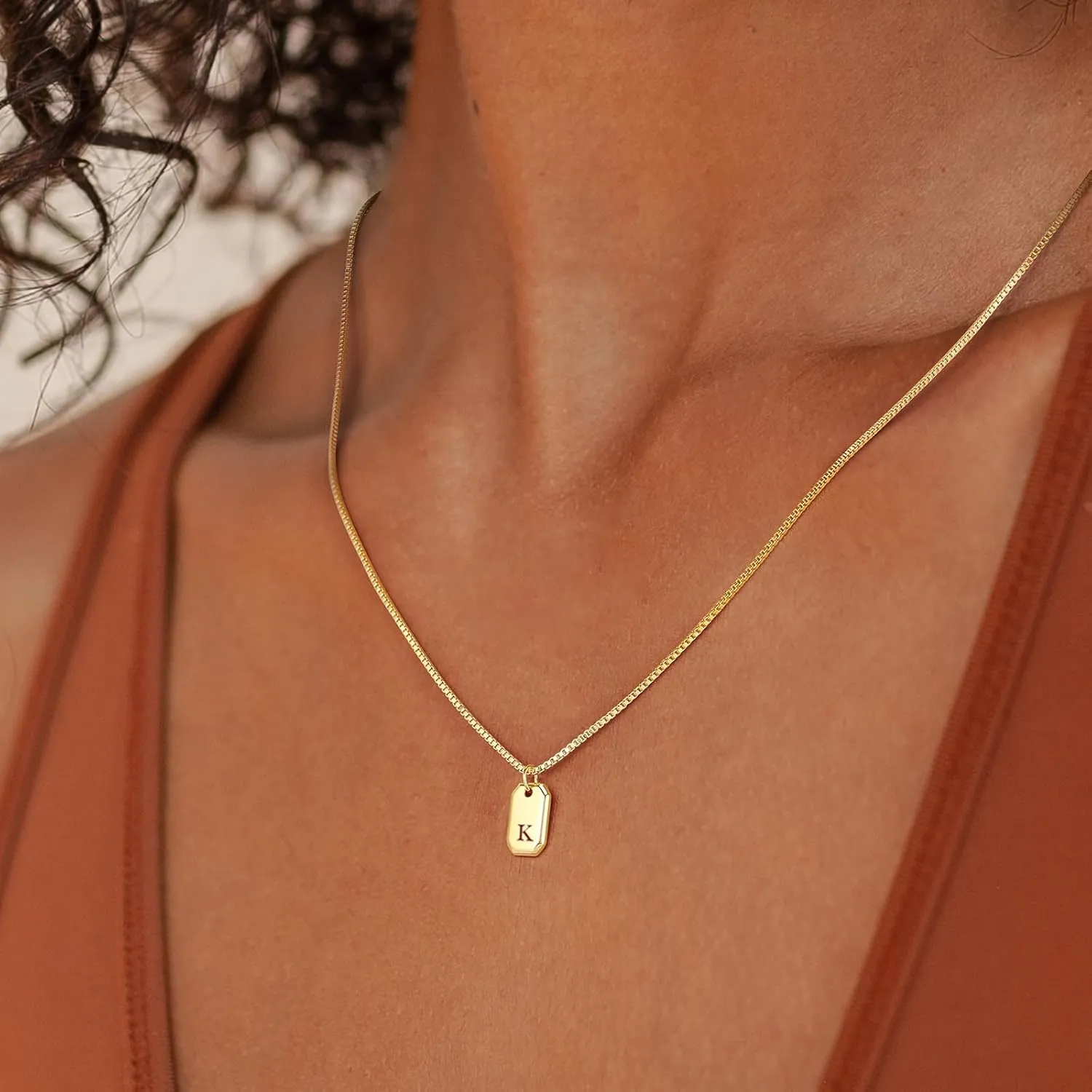 Custom Bubble 3D Letter Necklace Personalized Name Necklace 14K Gold Graduation Gifts Initial Necklace Dainty Charm Balloon Handmade Jewelry for Women Customized Alphabet Pendant A-Z